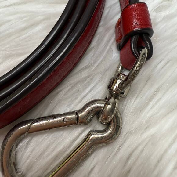 COACH Red Silver Replacement Shoulder Strap - Picture 5 of 7